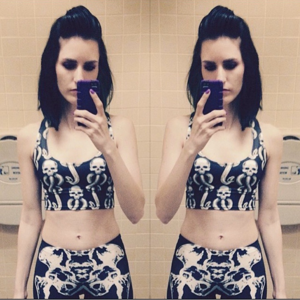 Blackmilk Dark Mark reversible crop top